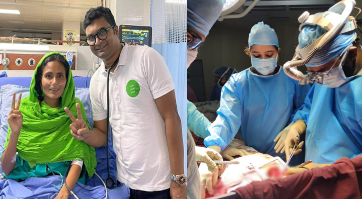 দেশে প্রথম এমআইসিএস পদ্ধতিতে হার্টের ডাবল ভাল্ব প্রতিস্থাপন